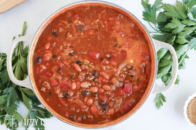 chili in a pot