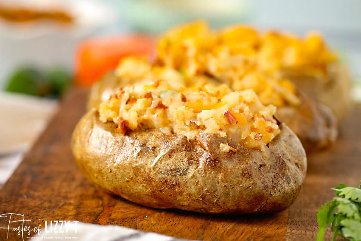 Mexican Twice Baked Potatoes Recipe {Oven and Air Fyer Instructions}