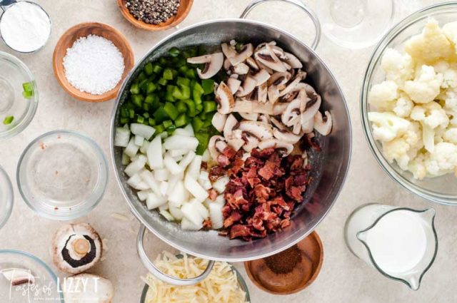 vegetables in a saucepan