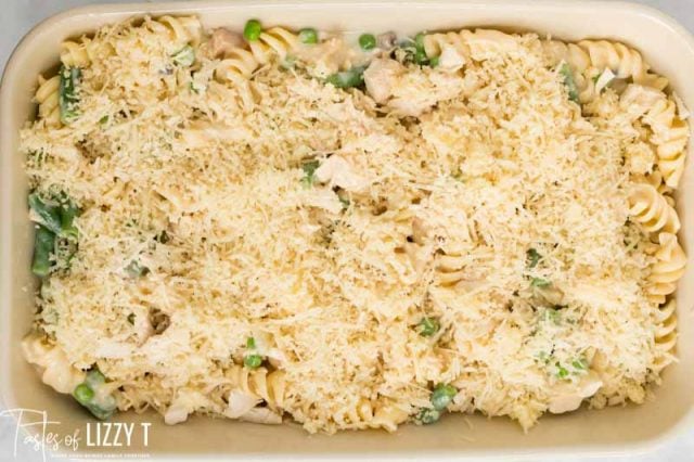 unbaked leftover turkey casserole