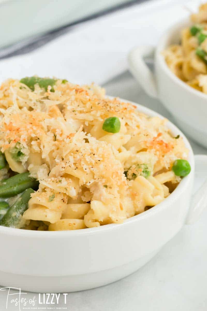 Leftover Turkey Casserole With Noodles Vegetables And Cheese