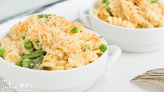 Leftover Turkey Casserole with Noodles, Vegetables and Cheese