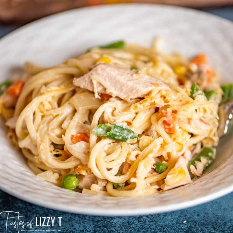 Turkey Tetrazzini Recipe {Easy Turkey Casserole with Homemade Sauce}