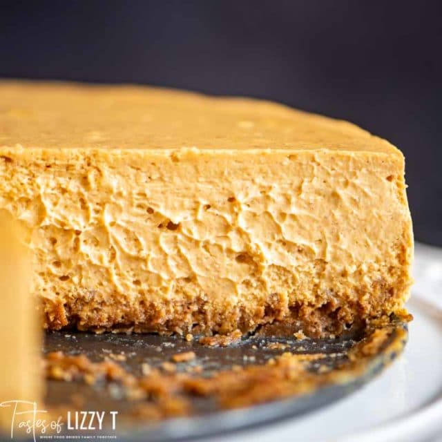 slices of Pumpkin Cheesecake