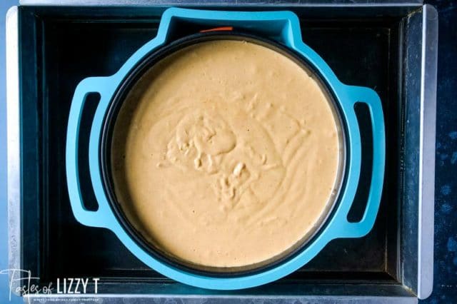 unbaked pumpkin cheesecake