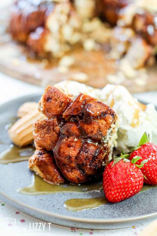 slice of coffee monkey bread