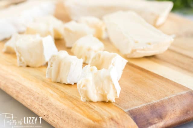 brie on a cutting board