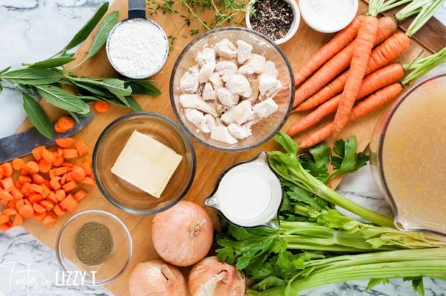 ingredients for turkey soup