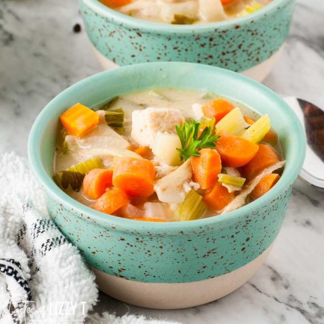 Freezer Meal Chicken Wild Rice Soup - Kiwi and Carrot