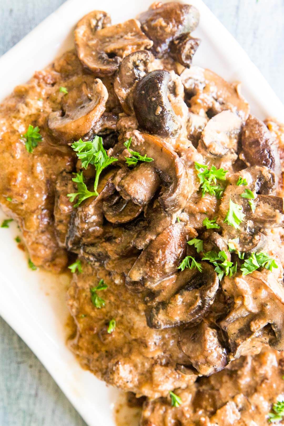Instant Pot Cube Steak with Mushroom Sauce  Tastes of Lizzy T