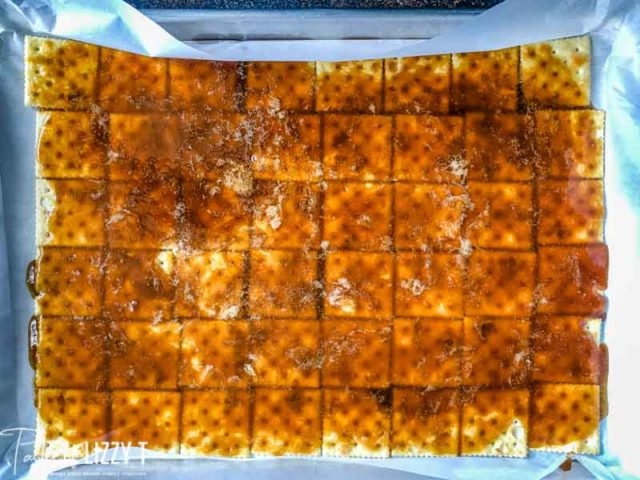 toffee over saltines