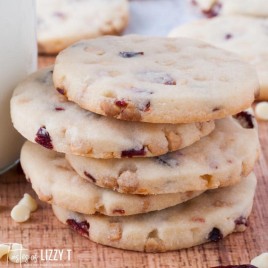 Cranberry Shortbread Cookies