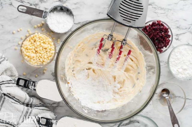 creaming butter for cookies
