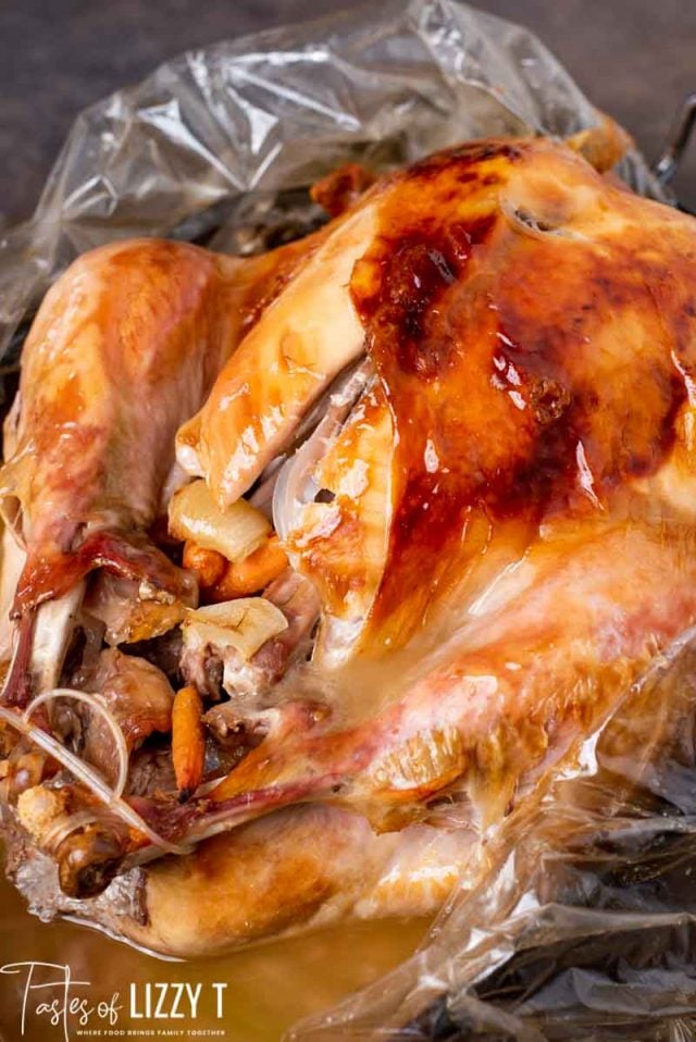 A close up of whole turkey