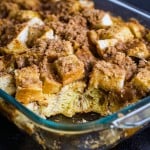 french toast casserole in a 9x13 pan