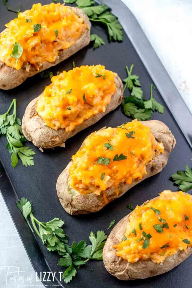 Tuna Cheddar Stuffed Potatoes {Easy Dinner Recipe in 30 Minutes}