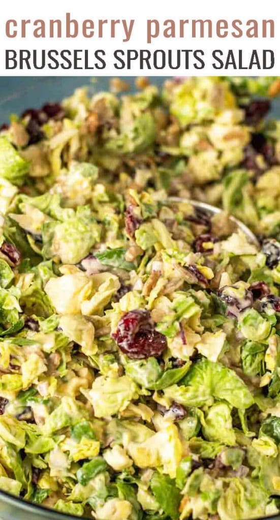 A bowl of brussels sprouts salad 