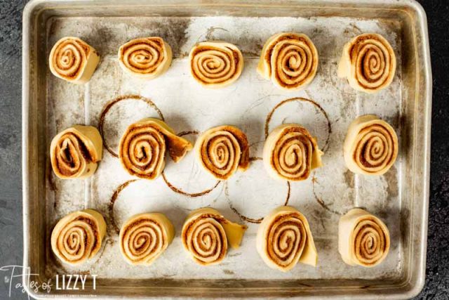 unbaked cinnamon rolls