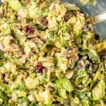 Brussels Sprouts Salad with sunflower seeds