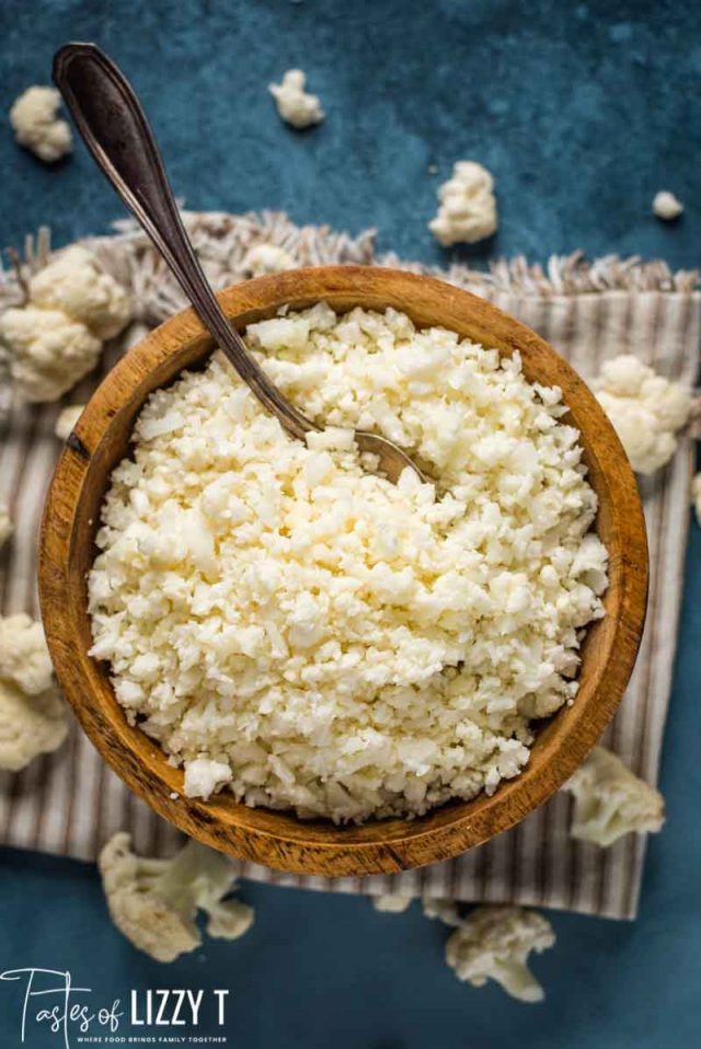 bowl of cauliflower rice