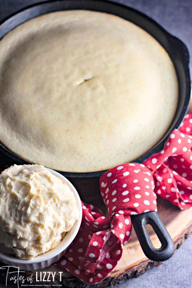 skillet of cornbread