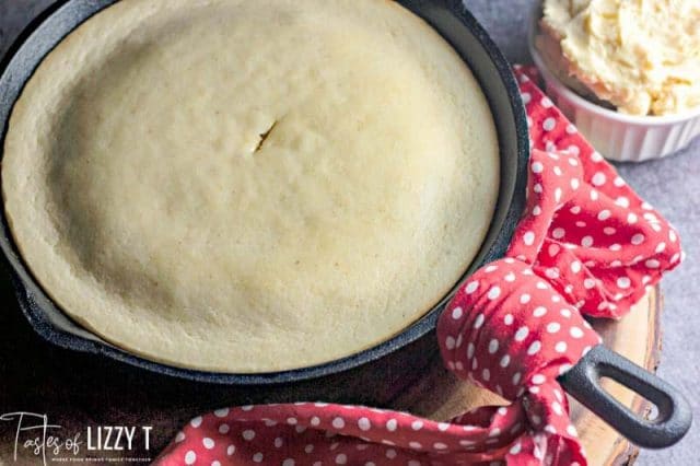 cornbread in a skillet