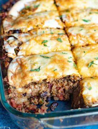Taco Lasagna casserole