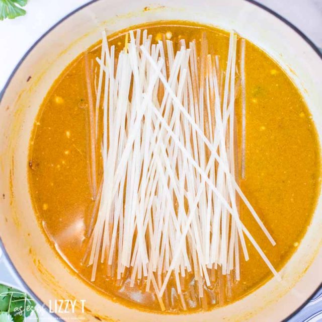 soup with rice noodles