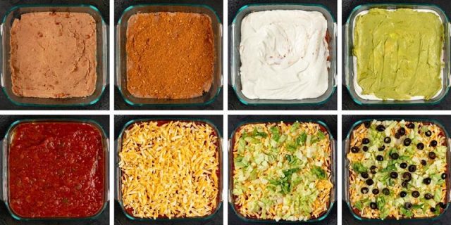 how to make Seven Layer Taco Dip