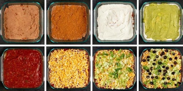 how to make Seven Layer Taco Dip