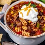 easy taco soup with sour cream