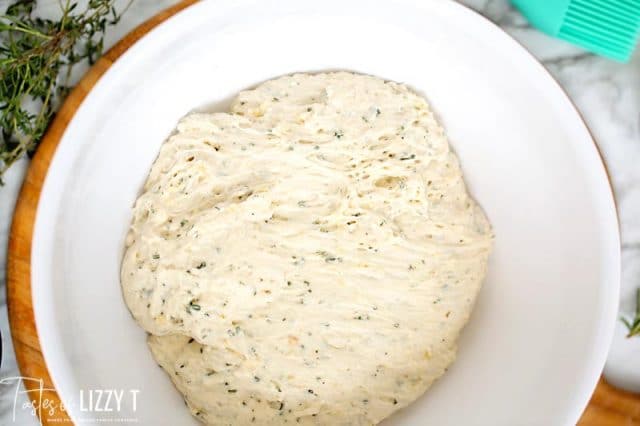 bread dough in a bowl