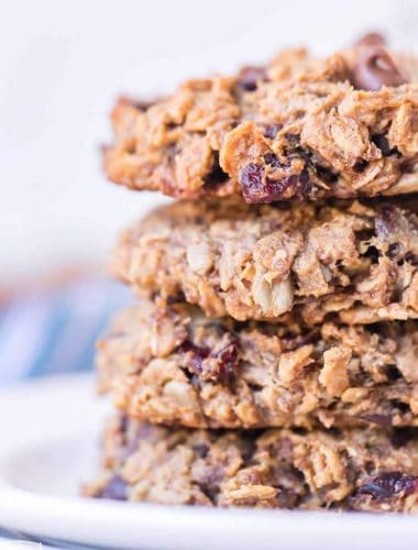 stack of 4 Oatmeal Breakfast Cookies