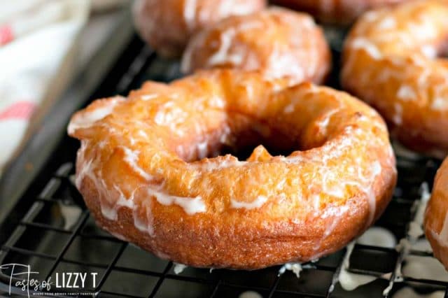 homemade glazed donut