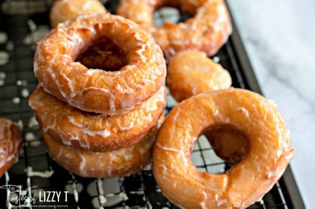 donuts on a wire rack