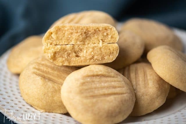 plate of brown sugar cookies