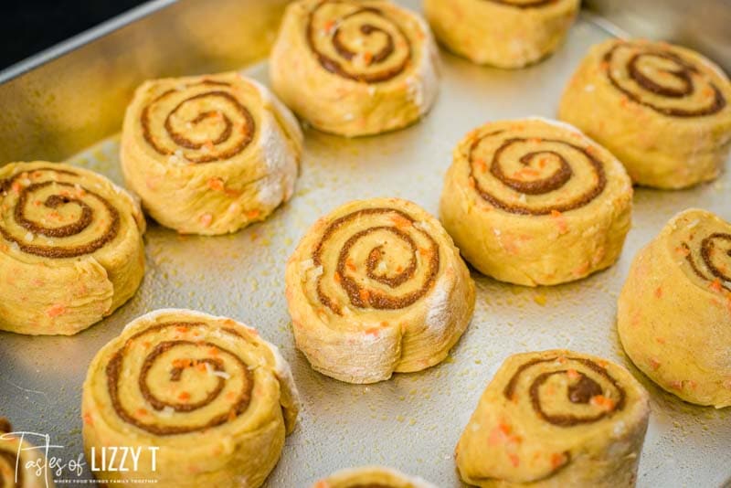 unbaked cinnamon rolls