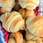 basket of crescent rolls