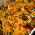 casserole of Taco Stuffed Shells