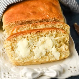 slices of Amish White Friendship Bread with butter