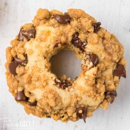 Chocolate Chip Coffee Cake Donuts