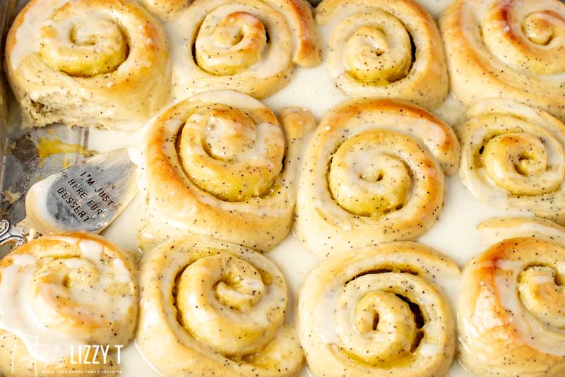 Lemon Poppy Seed Sweet Rolls Tastes of Lizzy T