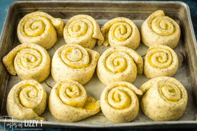 unbaked poppy seed rolls