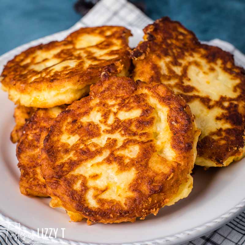 golden brown fried potato pancakes