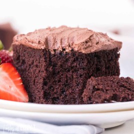 mayonnaise cake with a bite out of it