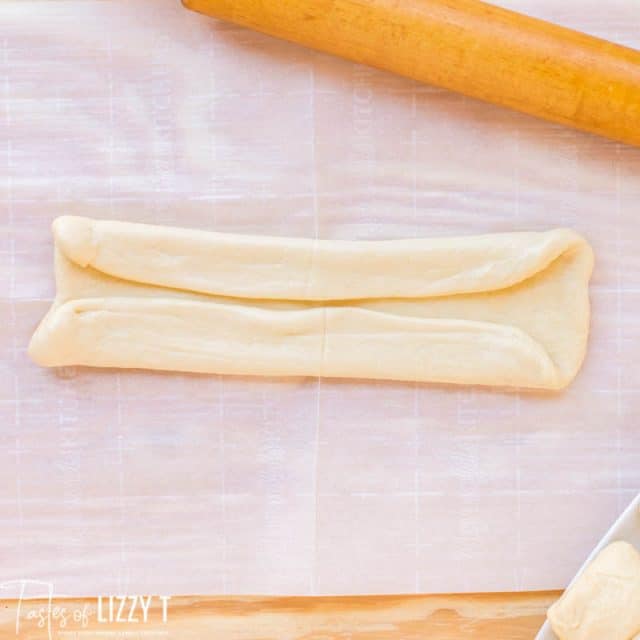 bread dough folded