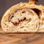 inside a loaf of artisan sourdough