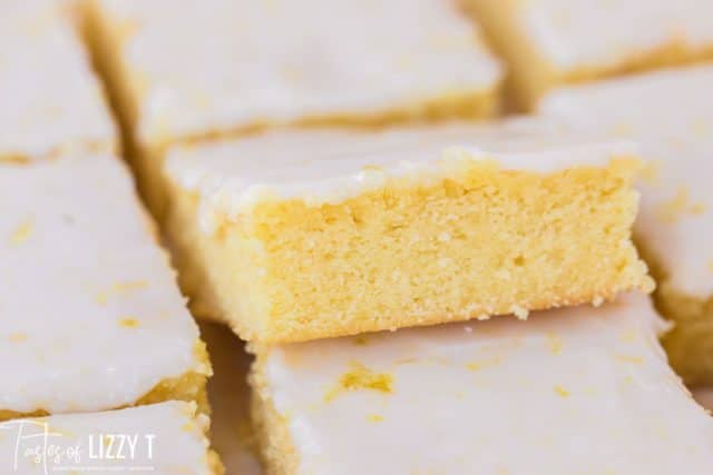 frosted lemon bars