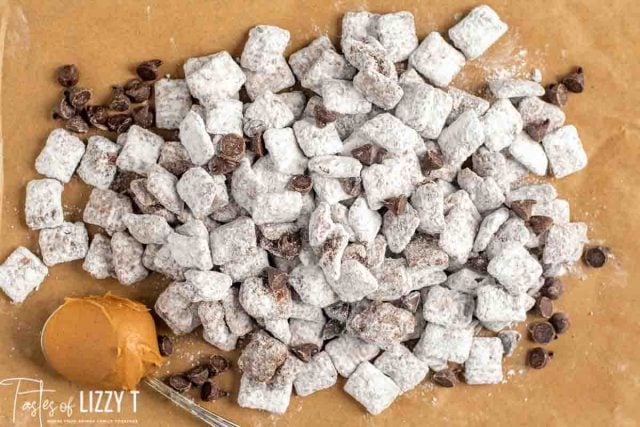 pile of puppy chow snack mix