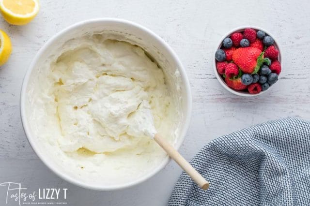 fluffy filling for fruit trifle